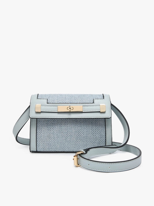Etta Canvas Crossbody w/ Vegan Leather Accents