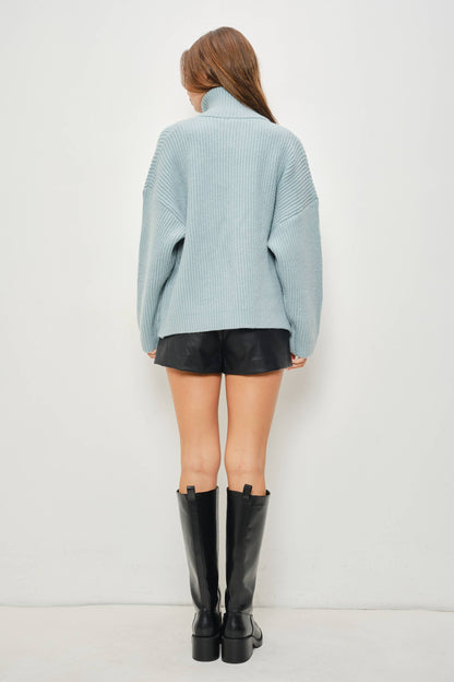 KANNA MOCK NECK ZIP UP JACKET