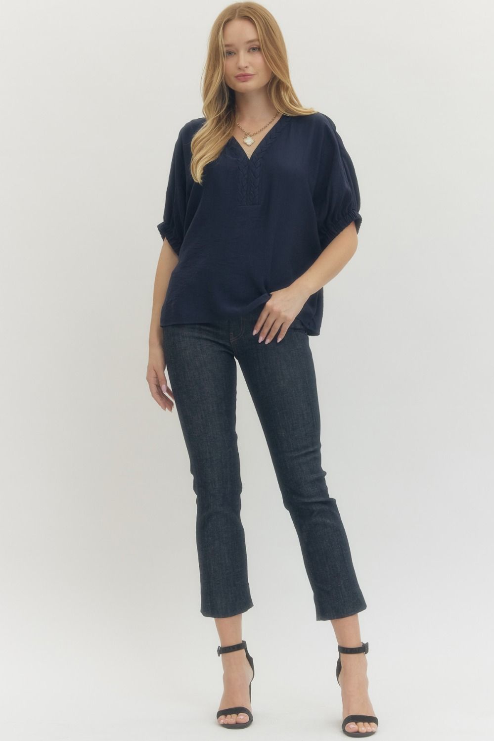 Braided Detail Dolman Top