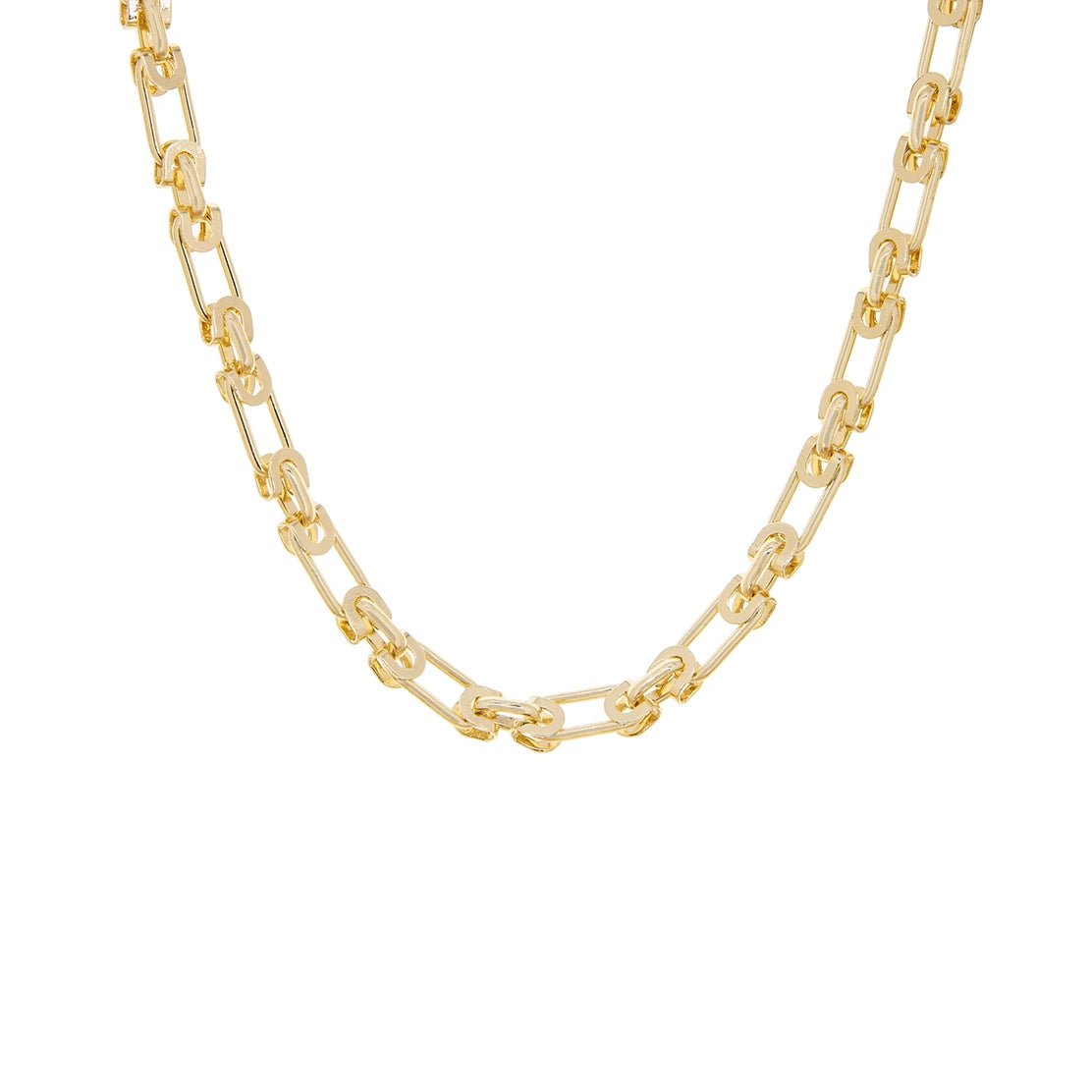 Interlocking Paperclip Chain Necklace