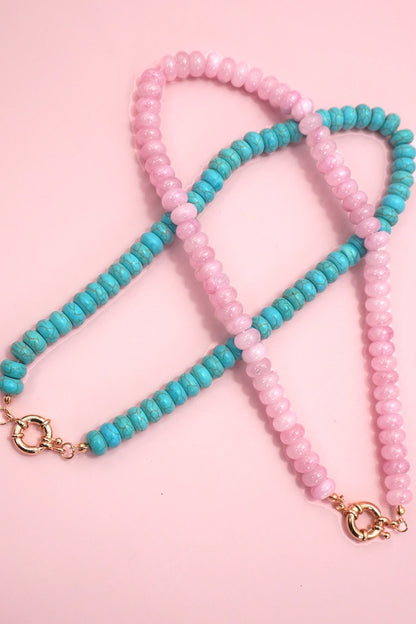 Natural Beaded Stone Necklace