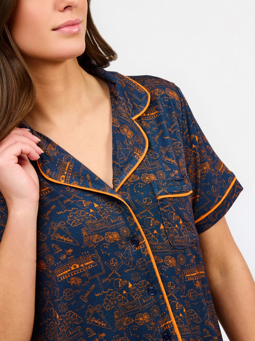 Auburn Toile Pajama Set