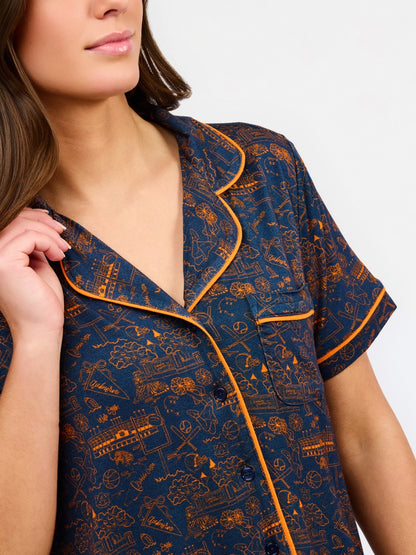 Auburn Toile Pajama Set