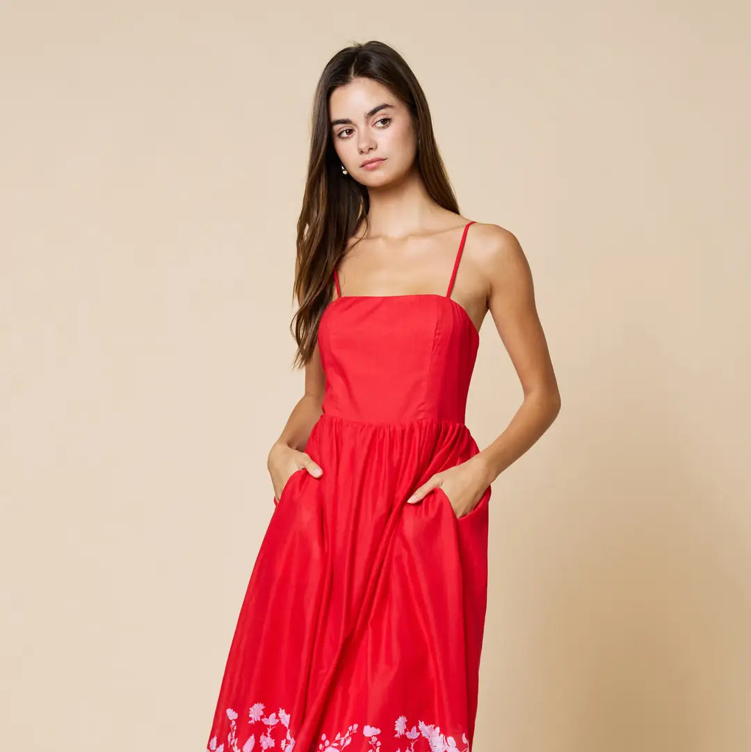 Floral Strappy Maxi Dress