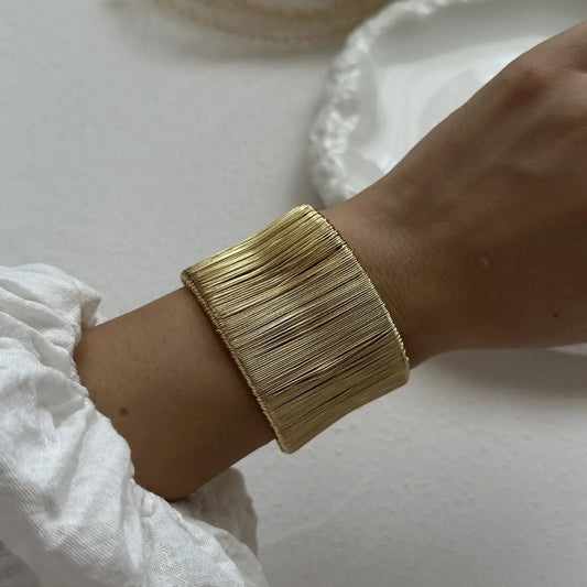 Textured Gold Bracelet