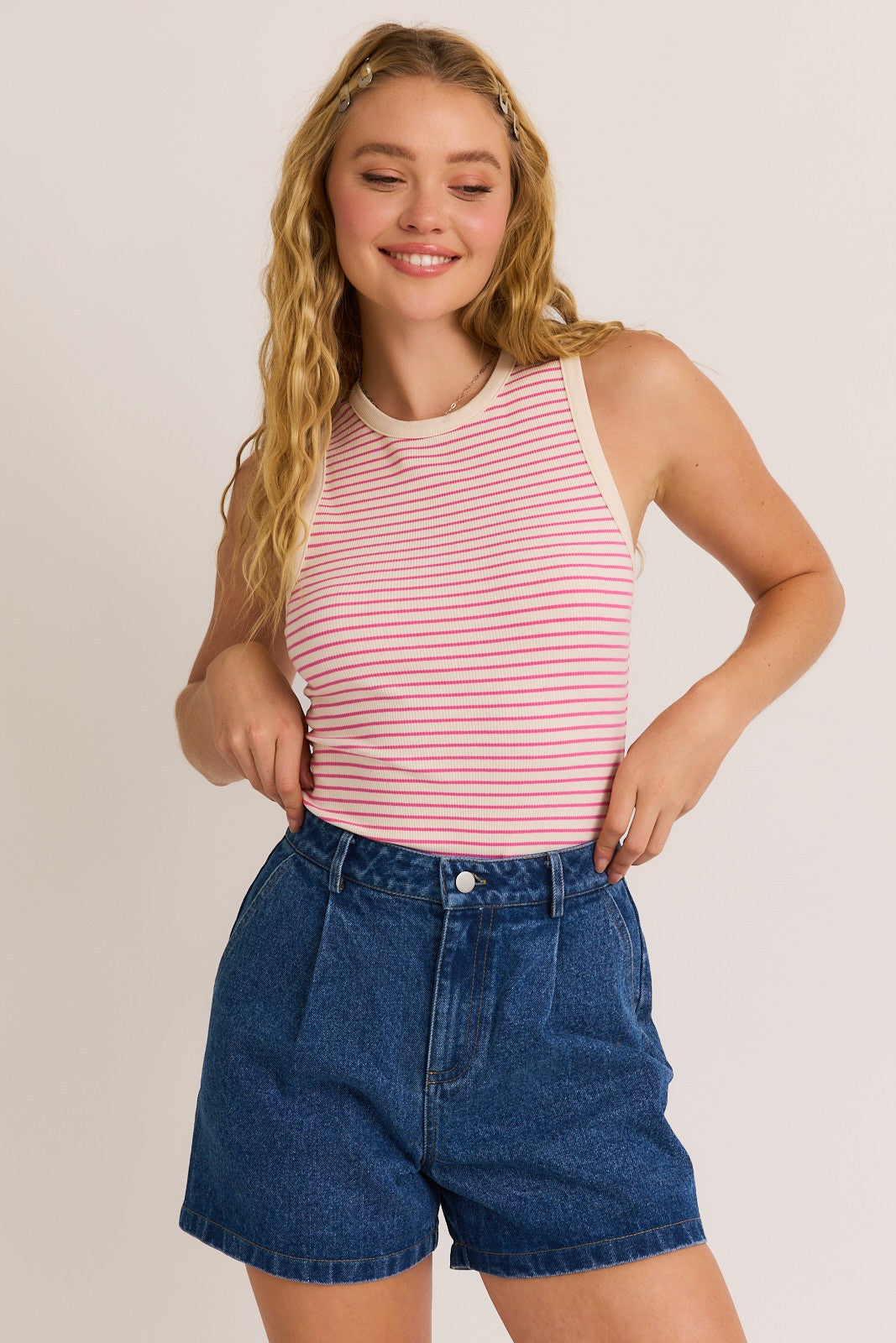 Round Neck Sleeveless Bodysuit