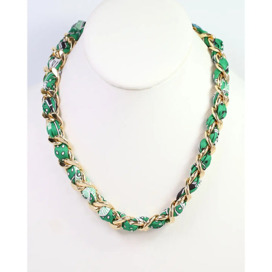 Corydon Braided Chain Scarf Necklace