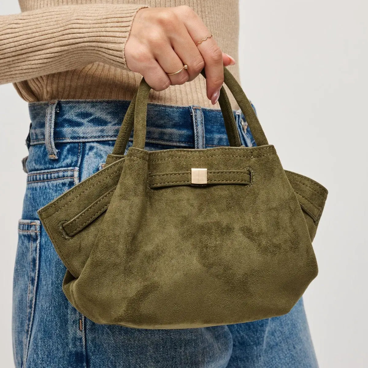 Selena Faux Suede Mini Tote