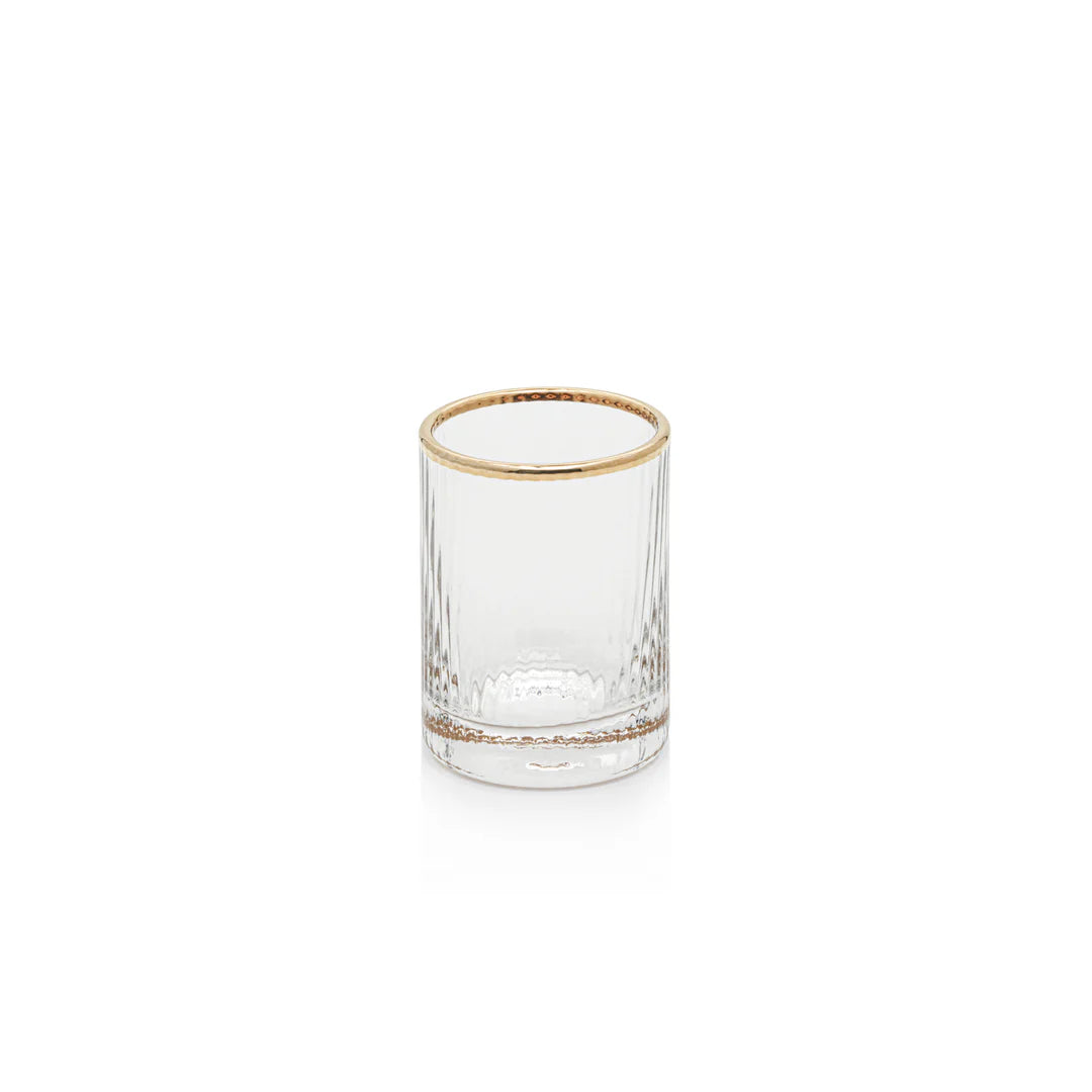 Optic Gold Rim Shot Glass