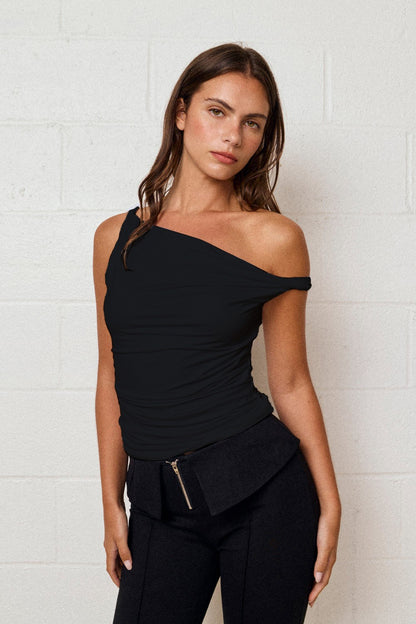 Elsa Rolled Sleeve Top