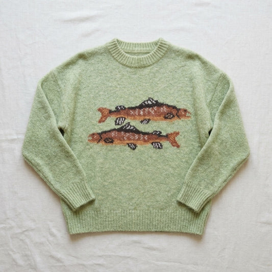 Trout Graphic Knit Sweater