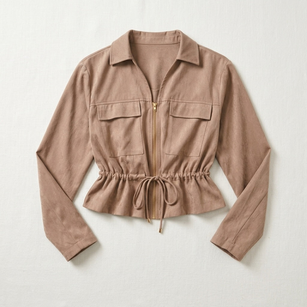 Sahara Drawstring Utility Jacket