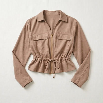 Sahara Drawstring Utility Jacket