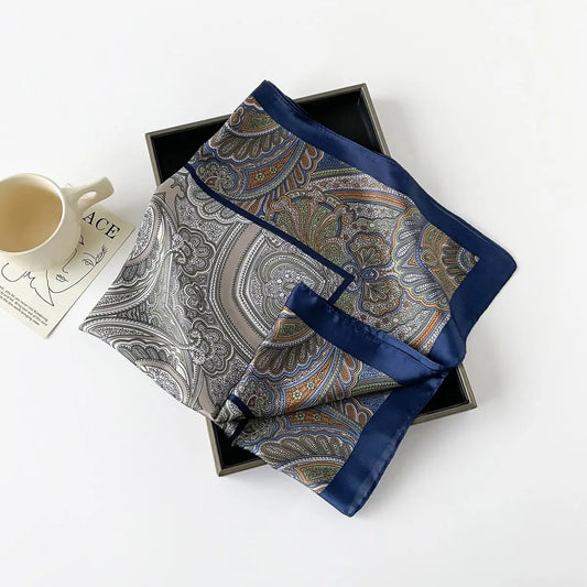 Satin Fall Print Scarf