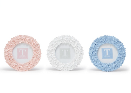 Hydrangea Round 4" x 4" Photo Frame