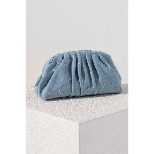 Julia Denim Clutch