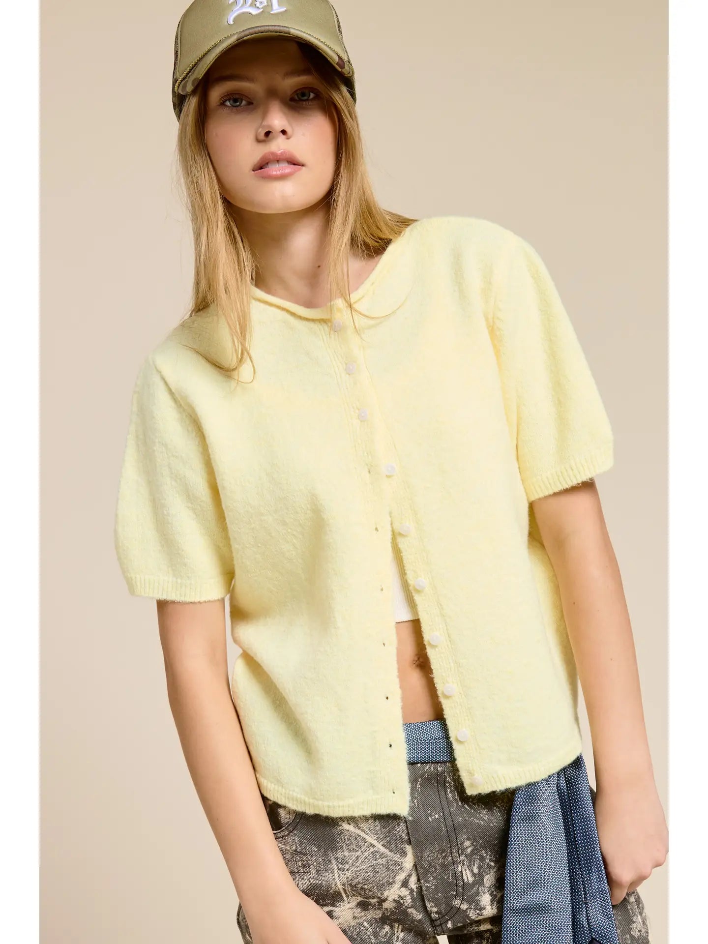 Short Sleeve Light Weight Cardigan