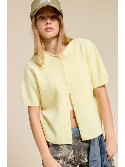 Short Sleeve Light Weight Cardigan