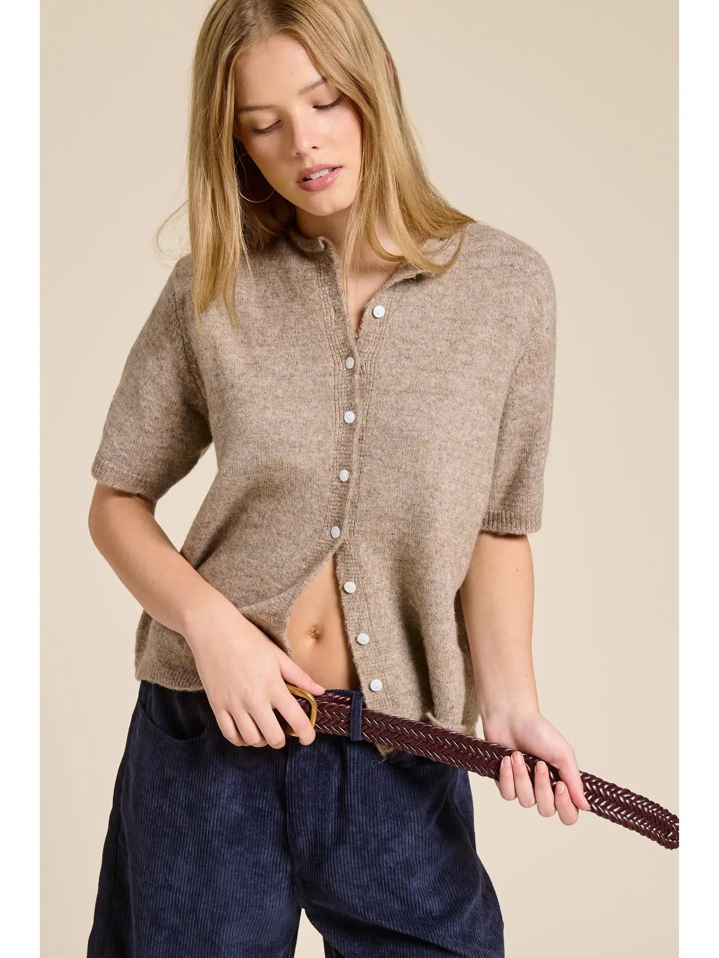 Short Sleeve Light Weight Cardigan