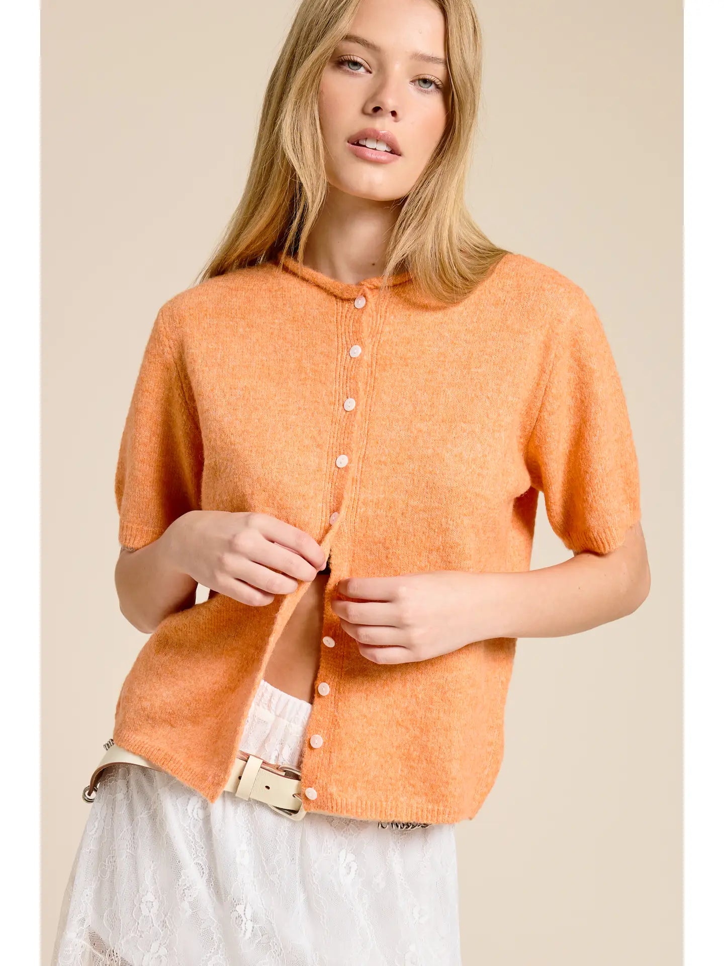 Short Sleeve Light Weight Cardigan
