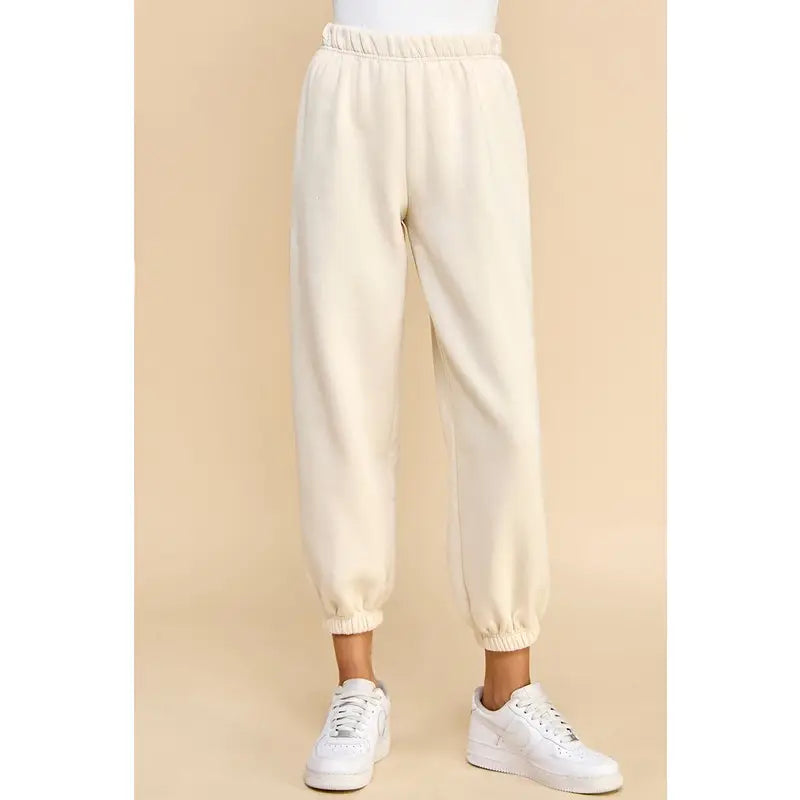 Elastic Waist Jogger Sweatpants