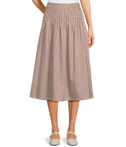 Striped Midi Skirt