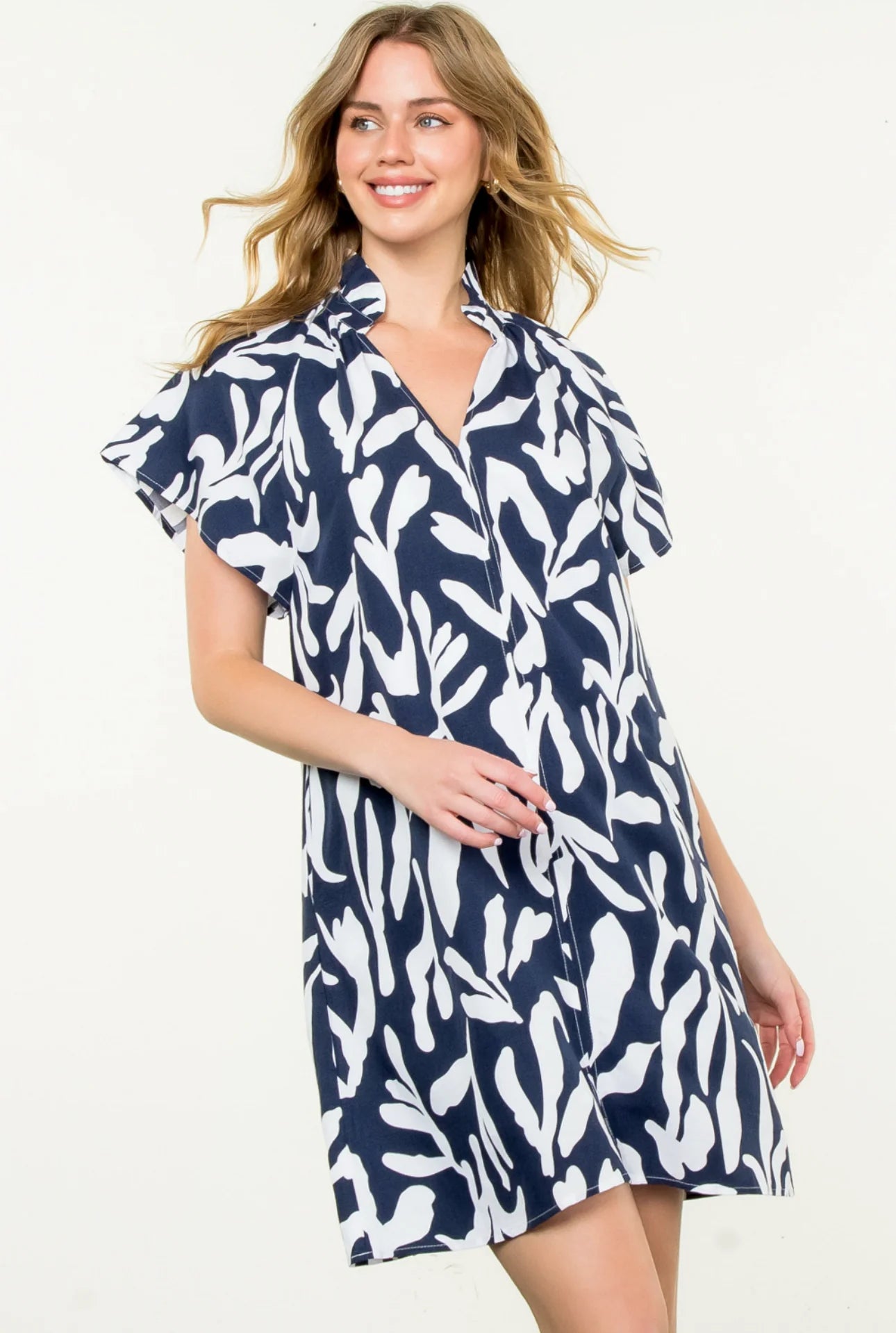Print Short Sleeve Dress